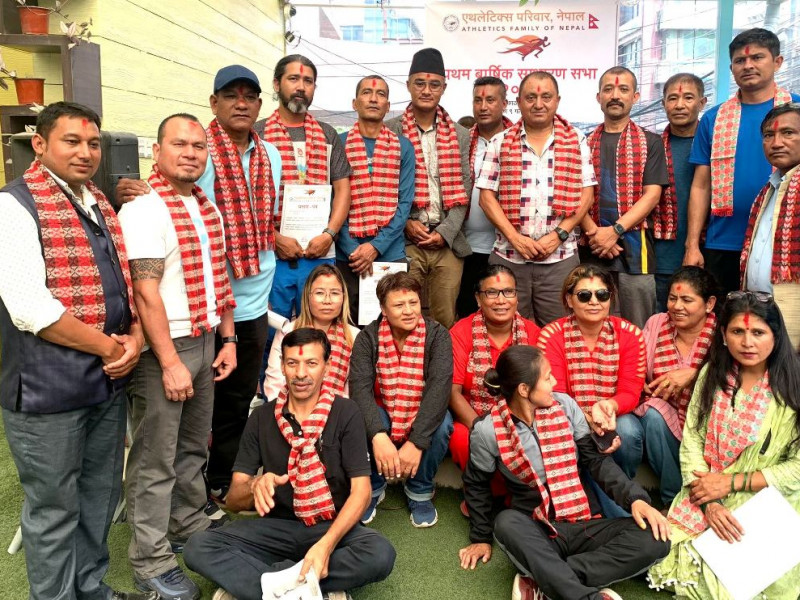 एथलेटिक्स परिवारको नयाँ कार्यसमिति, अध्यक्षमा राजन खत्री निर्विरोध
